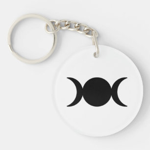 porte-clés triple lune cadeaux pour sorcières