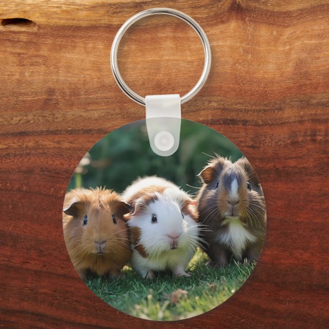 Porte-clés "Triple Squeak : Trio des cochons adorables de béb (Verso)