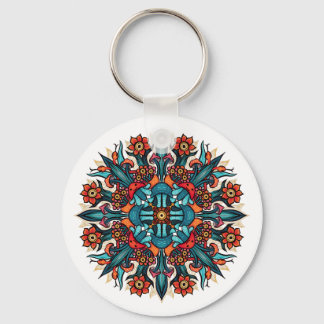 Porte-clés Trippy Psychedelic Super champignon Mandala Eyes