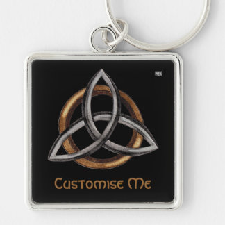 Porte-clés Triquetra (Brown/Argent)