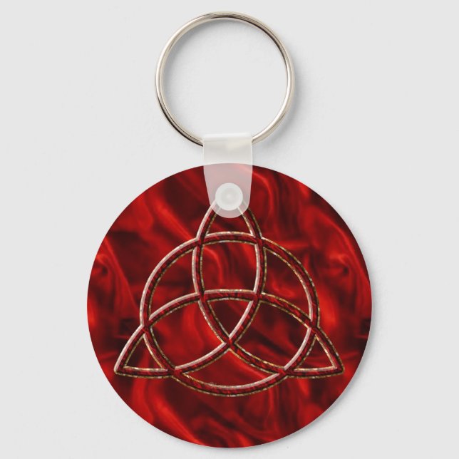 Porte-clés Triquetra Red Silk (Recto)