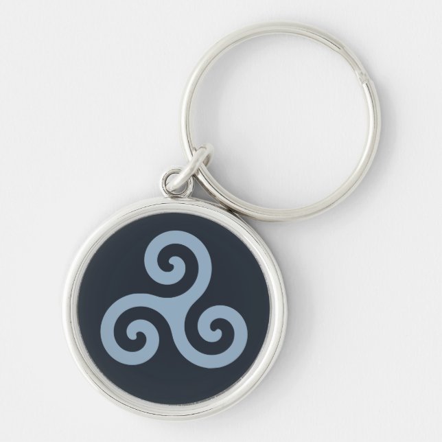 Porte-clés Triskelion Bleu (Devant)