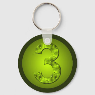 Porte-clés Trois Chanceux Nature Clé Vert
