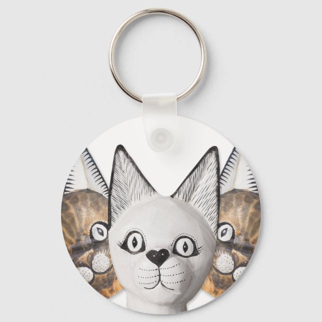 Porte-clés Trois chats (Recto)
