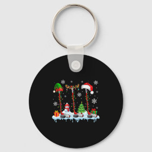 Porte-clés Trois Elf Père Noël Reindeer Hockey Équipements Xm