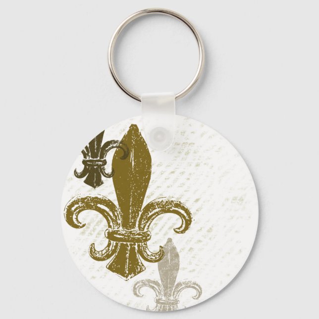 Porte-clés Trois Fleur De Lis (Recto)