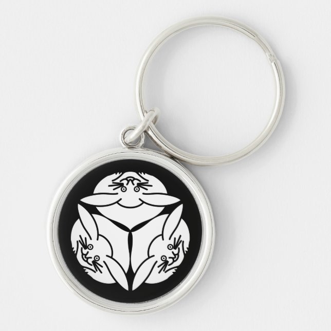 Porte-clés Trois lapins (Devant)