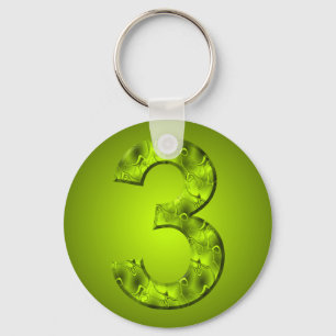 Porte-clés Trois Nature Magie Verte Chanceux