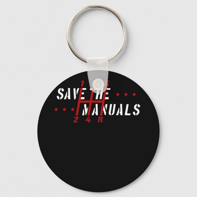 Porte-clés Trois Pédales Transmission manuelle Enregistrer Le (Recto)