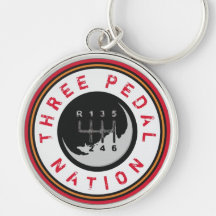 TROIS Porte - clé DE LA NATION PEDAL