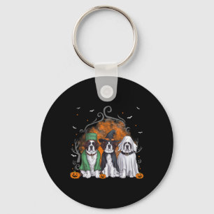 Porte-clés Trois Saint Bernard St Bernard Chien Halloween Gho