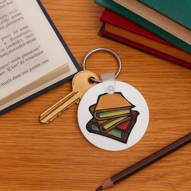 Porte-clés Trois vieux livres empilés ensemble (Créateur téléchargé)