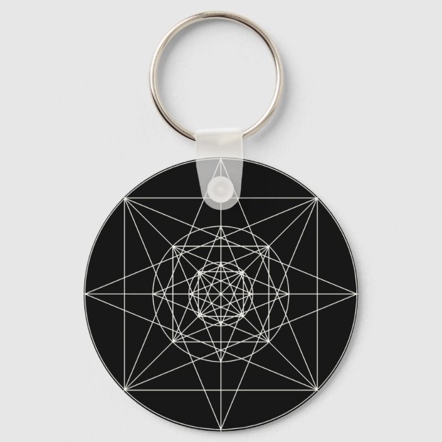 Porte-clés Troisième dimension Géométrie sacrée (Recto)