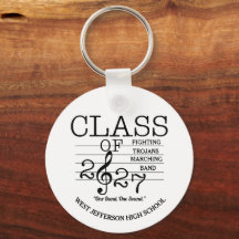 TROMBONE Class of 2027 Marching Band Keychain