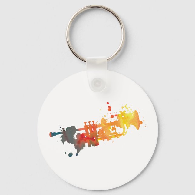 Porte-clés Trompette de peinture (Recto)