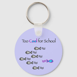 Porte-clés Trop cool pour l'école - porte - clé de poissons
