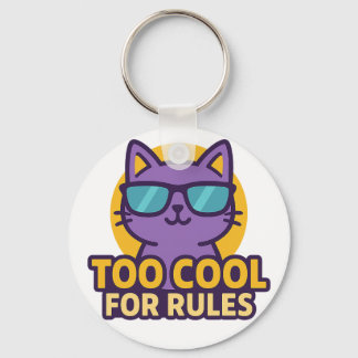 Porte-clés Trop Cool pour les règles Bouton animal de dessin