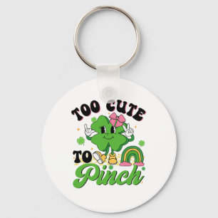 Porte-clés Trop mignon pour pincer le trèfle Leprechaun fille