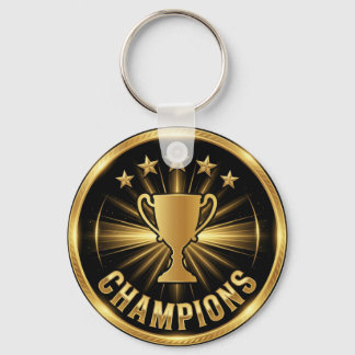Porte-clés Trophée de vainqueur Crête dorée