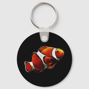 Porte-clés Tropical Orange Clownfish Clown Fish