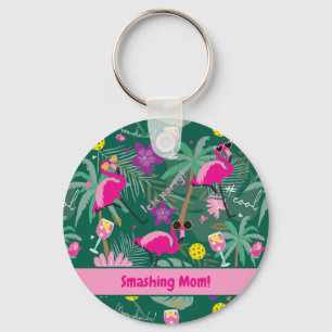 Porte-clés 🤩 Tropical Party, pickleball, custom