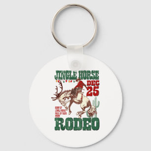 Porte-clés Trotter Son Cheval de Noël Cow-boy Occidental Noël