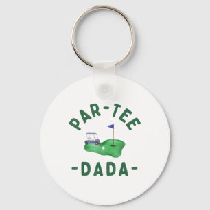 Porte-clés Trou Par Tee Dada Dans Un Parent De Golf Qui Corre