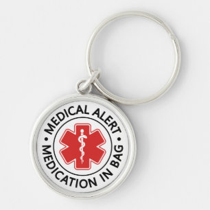 Porte-clés Trousse médicale d'alerte médicale d'urgence
