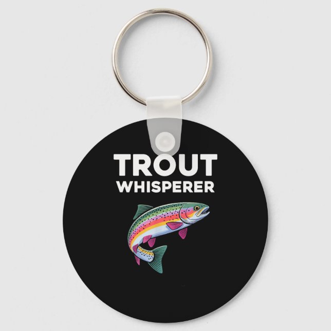 Porte-clés Trout Whisperer Funny Trout Fishing  (Recto)