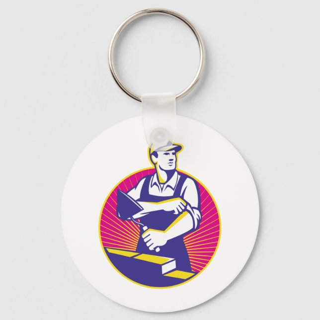 Porte-clés Trowel Mason Masonry Construction (Recto)