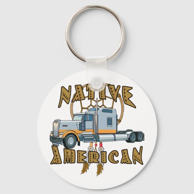 Porte-clés Trucker amérindien (Recto)