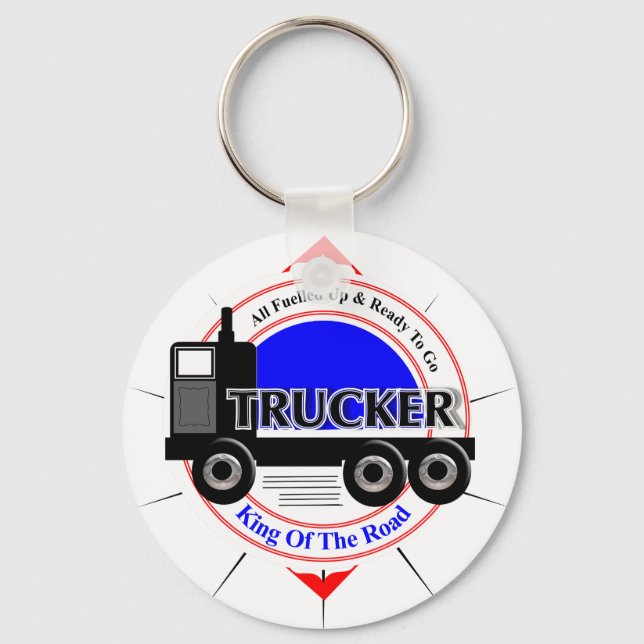 Porte-clés Truckers Novelty King Of The Road Graphic (Recto)