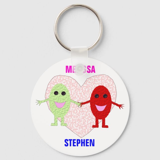 Porte-clés True Love Couples Porte - clé personnalisable (Recto)