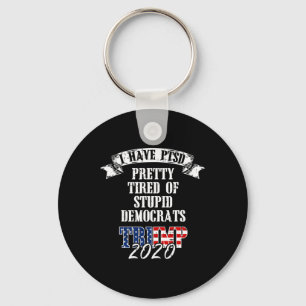 Porte-clés Trump 2020, Drapeau Américain Ptsd Gi, Démocrates