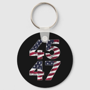 Porte-clés Trump 2024 45 47 Vintage États-Unis
