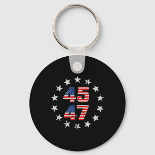 Porte-clés Trump 2024 - Drapeau américain (sur B)
