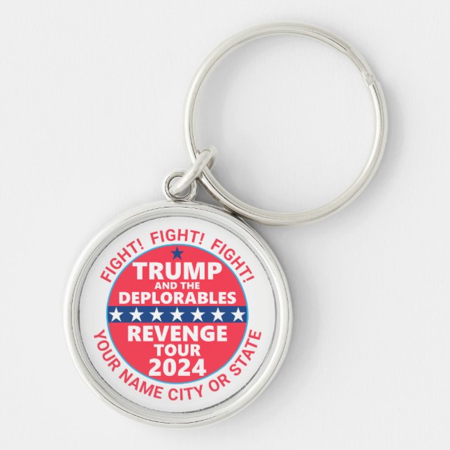 Porte-clés Trump 2024 Revenge Tour Déplorable Cool électoral (Devant)