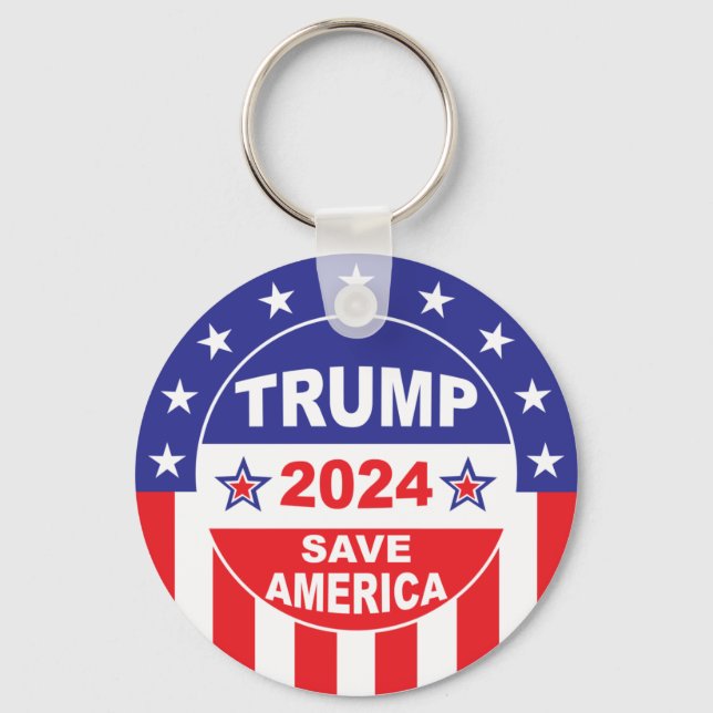 PORTE-CLÉS TRUMP 2024 SAVE AMERICA (Recto)