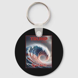 Porte-clés Trump 2024 Vague Rouge Tsunami Élections Usa Vote