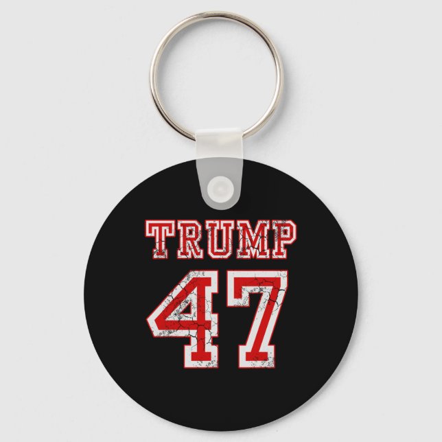 Porte-clés Trump 47 Élections Républicaines Conservatrices 20 (Recto)