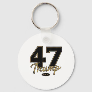Porte-clés Trump 47 Trump 2024 Républicain conservateur 47 Tr