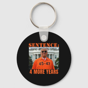 Porte-clés Trump 4 ans de prison supplémentaire 45 47 Maison