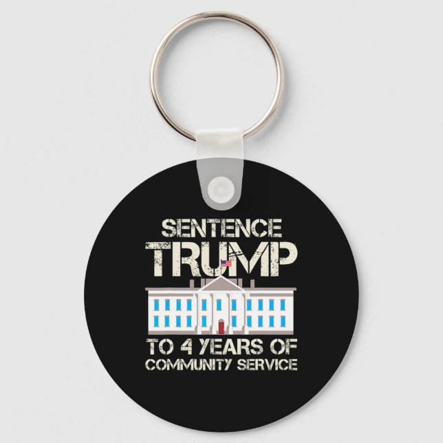Porte-clés Trump À 4 Ans De Service Communautaire (Recto)