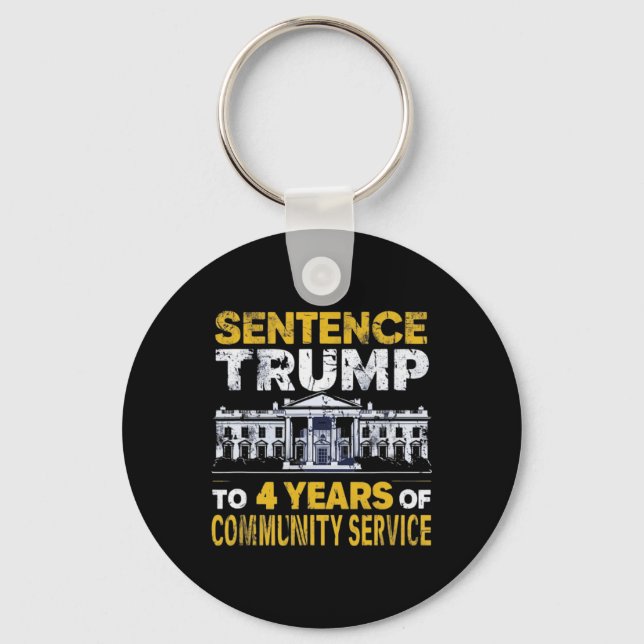 Porte-clés Trump À 4 Ans De Service Communautaire 8 (Recto)
