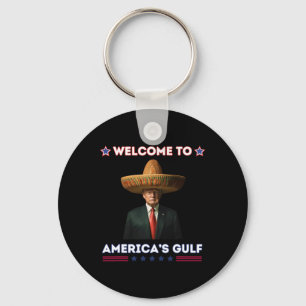Porte-clés Trump Amérique du Golfe Mexique Président Trump Fu