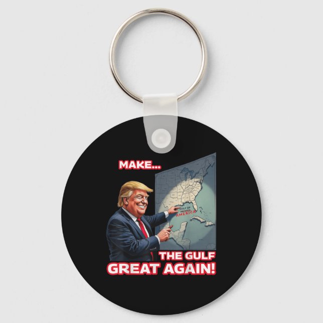 Porte-clés Trump Amérique Golfe Mexique Président Trump (Recto)