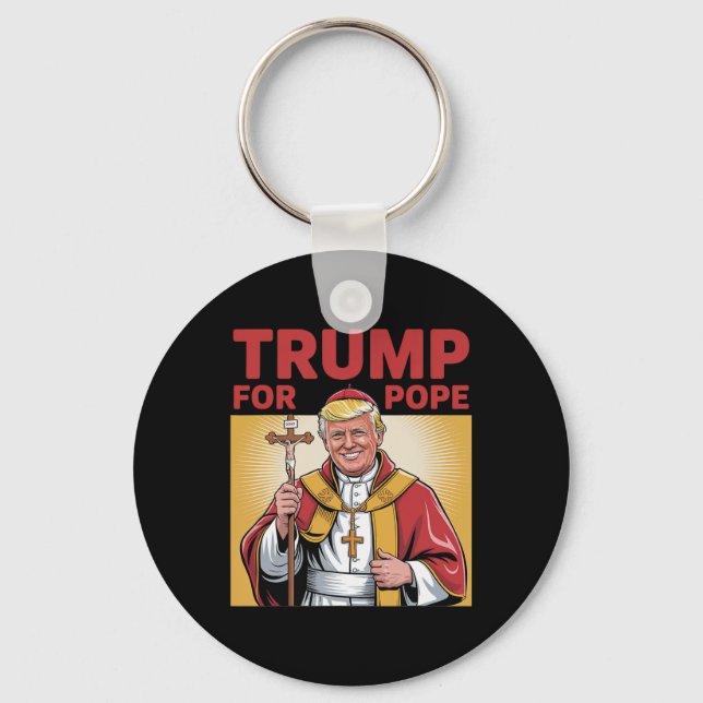 Porte-clés Trump amusant pour le pape Gear Républicaine catho (Recto)