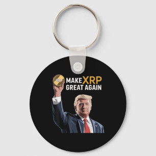 Porte-clés Trump amusant rendre Xrp super à nouveau Xrp Crypt