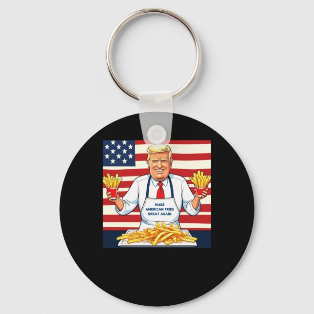 Porte-clés Trump au service de Mcdonalds Fries (Recto)