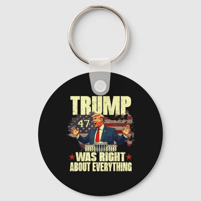 Porte-clés Trump avait raison sur tout  (Recto)